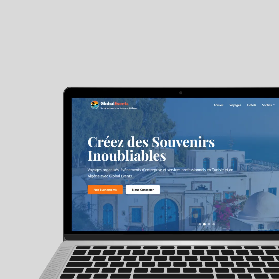 Site vitrine pour Global Events