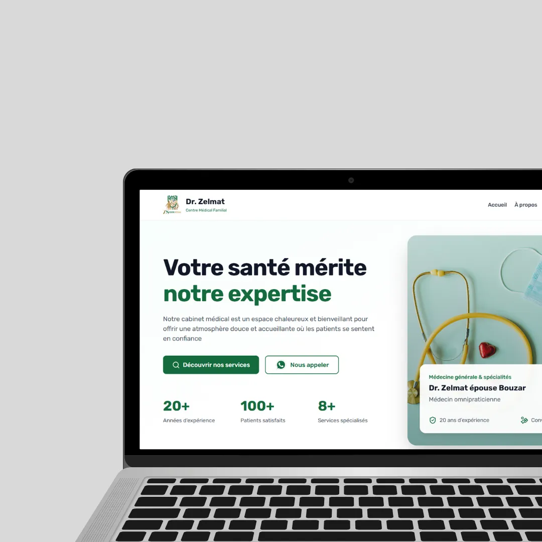 Site vitrine pour le Dr Zelmat