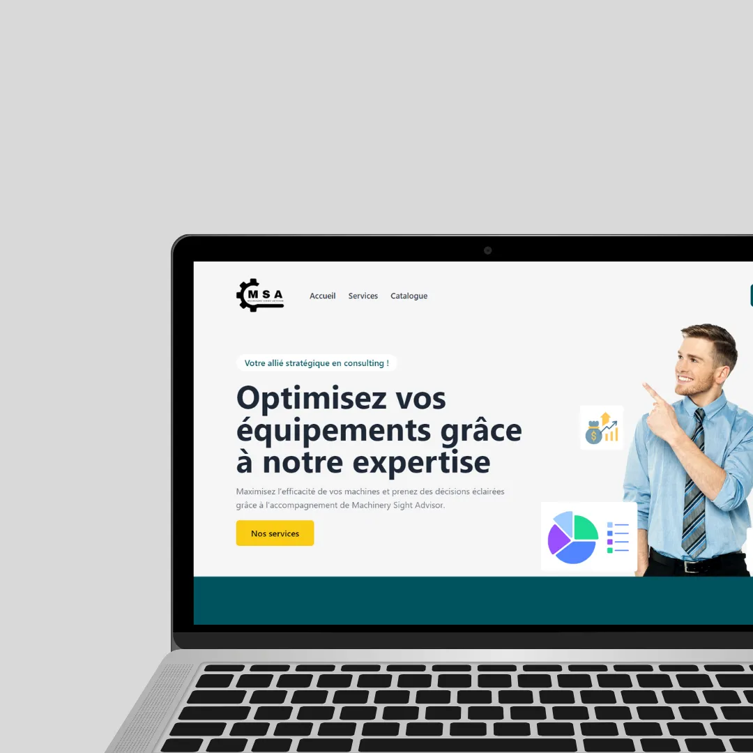 Site vitrine pour Machinery Sight Advisor