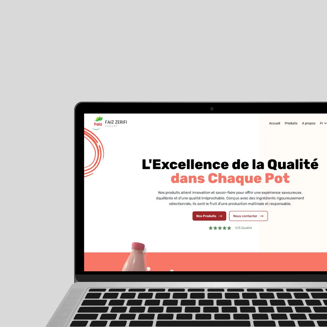 Site vitrine pour Faiz Zerifi