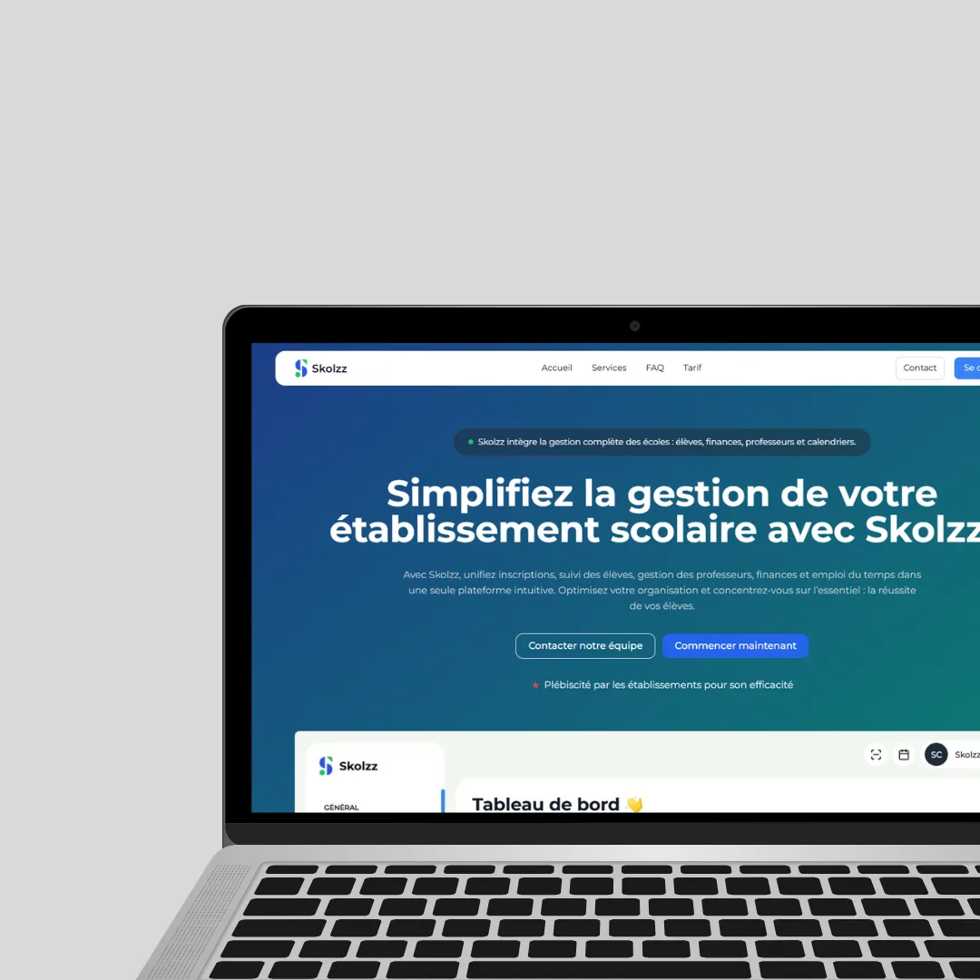Plateforme web Skolzz